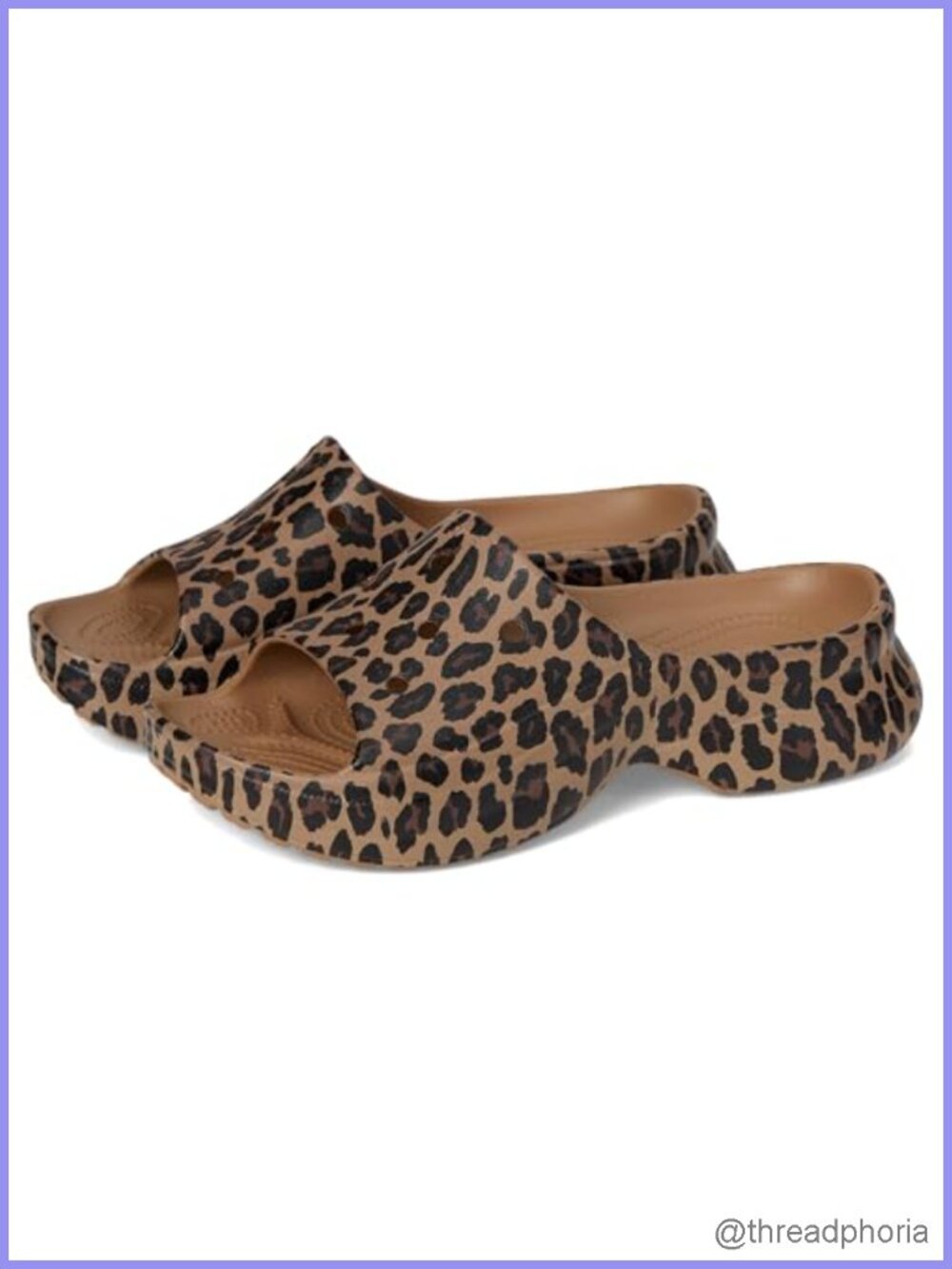 Crocs Women's Bae Slide Platform Sandals - Lightweight EVA Waterproof Slide